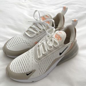 Nike AirMax 270 White Desert Sand Sneaker (Women)